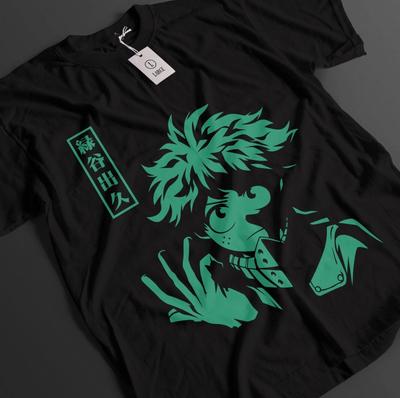 Maglietta My Hero Academia Deku T-shirt Bakugo All Might Top Todoroki MHA Maglietta Unisex