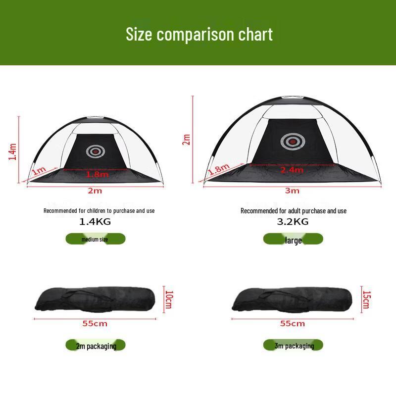 Indoor Golf Hitting Cage Practice Set