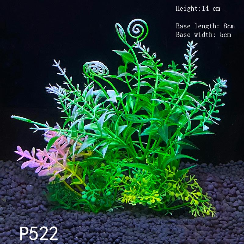 Plantas Artificiais Subaquáticas de Plástico Aquário Tanque de Peixes Aquático Arbusto Falso Grama Aquática Verde Decoração de Simulação de Visualização