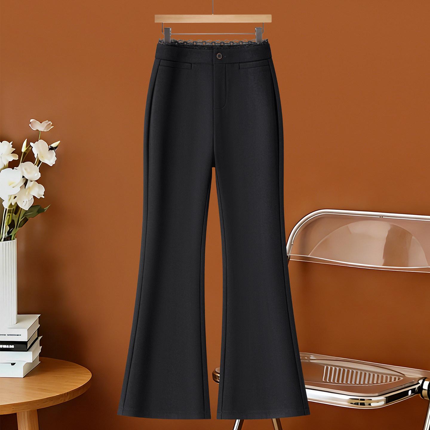 

Women s High Waist Elastic Bell Bottom Pants, Slimming & Versatile Fashion for Spring/Autumn 2025 M /27 [For 95-105 kg]
