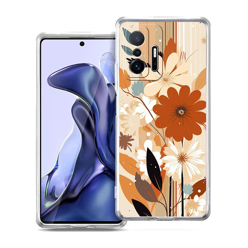Sunflower Phone Case for Xiaomi Mi Poco F3 X3 X4 GT NFC M3 M4 11 Ultra 12 11X 11i Pro Lite 5G Soft Transparent Cover Capas Bags