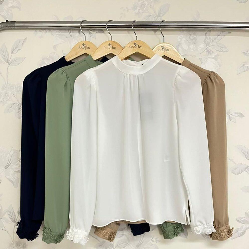 

2024 Autumn Women s Solid Color Elegant Versatile Shirt M