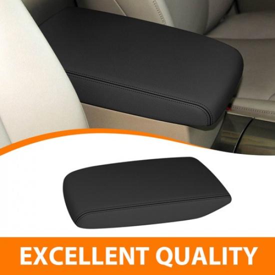 Fits Toyota Highlander 2008-13 Leather Lid Cover Gray Armrest Center Box Console