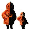 Dětská Unisex mikina s kapucí na Halloween s vintage designem dýně