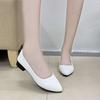 Medium heel stiletto high heels women's sandals 2025 summer new one-word buckle bow single shoes fairy style work shoes