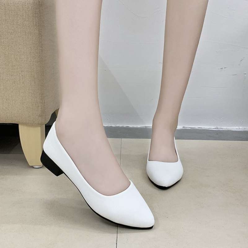 Medium heel stiletto high heels women's sandals 2025 summer new one-word buckle bow single shoes fairy style work shoes