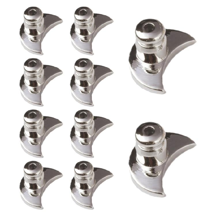 10Pcs Sturdy Metal Earring Backers Earring Lifters for Droopy Ears Metal Backings for Secure Hold on Heavy Earrings 1