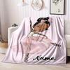 Dancing Girl Customize Your Name Blanket Warm Comfortable And Soft Blankets Are Suitable For Home Lunch Break Blanket Office Sofa Sofa Gift To