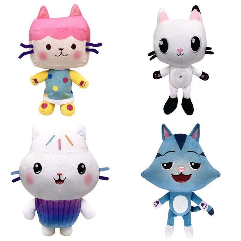 Plush Dollhouse Gabbys Toy Cartoon Stuffed Cat Plushie Doll Kids Gifts Xmas