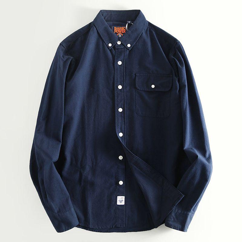 Goods Tail Goods Overplus Order Original Order Withdraw from Cupboard More Than Long Sleeve Oxford Cloth Shirts Spring and Autumn Men's Shirt Fashion