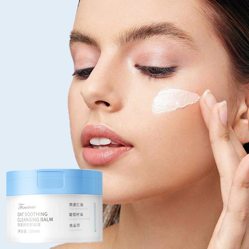 Forcolour Hafer Sanfter Make-up-Entferner Reinigungsbalsam für Alle Hauttypen Erfrischend Feuchtigkeitsspendend Tiefenreinigung Make-up-Entferner