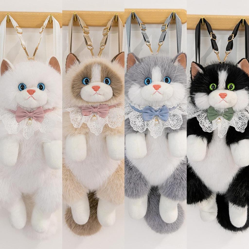Super Cute Cat Backpack Plush Doll for Children