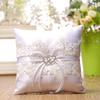 15X15cm Lace Ring Pillow Vintage European Style for Wedding Engagement Decoration Jewelry Rings Cushion Decoration