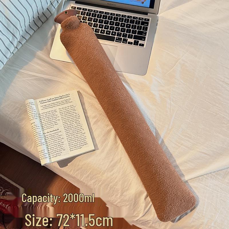 Plush Explosion-Proof Hot Water Bottle & Hand Warmer for Girls - Large & Small Sizes Available for Abdomen or Bed Use