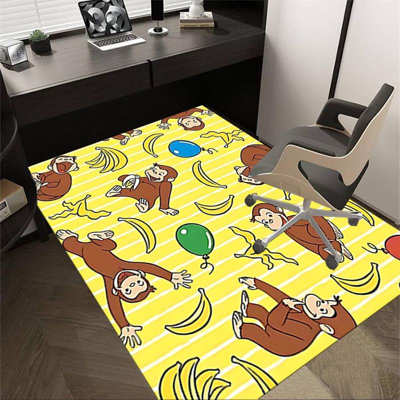 

1PC monkey banana Anti-slip carpet, suitable for Office, bedroomand playrooms. It can also be used as a sofa footrest cover-R67 60cm by 90cm
