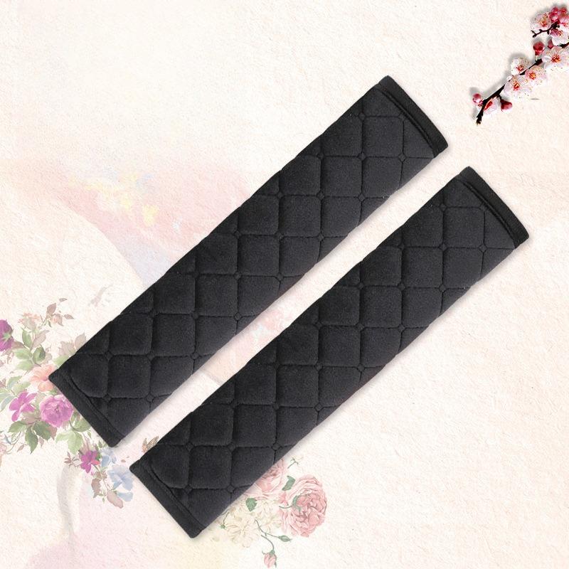 2pcs/1 Pair  Universal Car Seat Belt Cover Adjustable Plush Car Safety Belt Cover Shoulder Pad for Kids Child Adults Car Interior Accessories