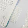 120Pieces White Clear Adhesive PET Label Writable Page Marker Bookmarks Repositionable File Label for School Office