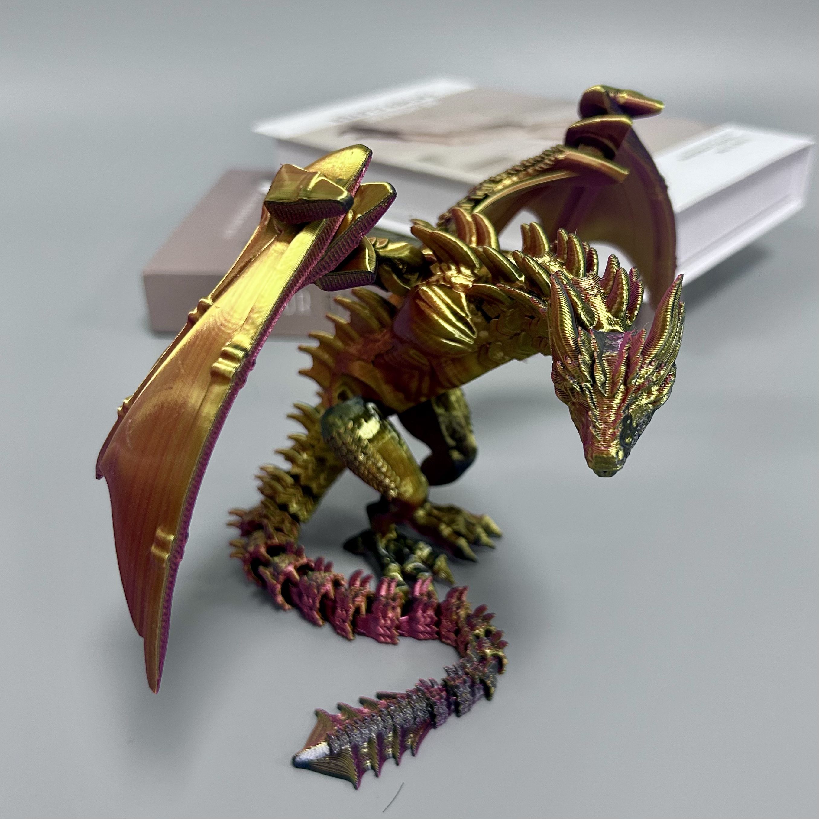 

36Cm/14.17In Monster Dinosaur Moveable Joints Animal Model Home Desktop Decoration Ornaments Gifts Collection Figurines