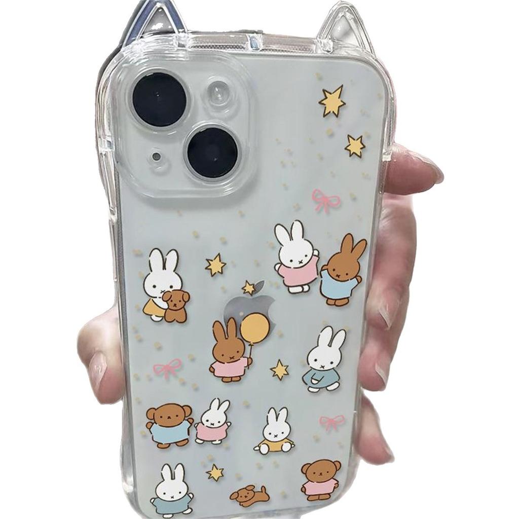 Nuova Cover per Cellulare 3D Tridimensionale con Orecchie da Gatto per Apple per IPhone Custodia per Cellulare 13 Custodia per Cellulare Xiaoxin Copertura Protettiva