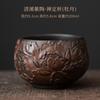 Chinese Qingxi Purple Pottery Tea Cup Handmade Engrave Tea Bowl Zen Meditation Cup Ceramic Master Cup Tasting Mug Kung Fu Teaset