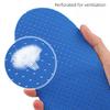 Arch Support EVA Elastic Shock Absorption Insole Blue Surface Gray Bottom Ventilation Hole Men's and Women's Orthopedic Arch Full Pad