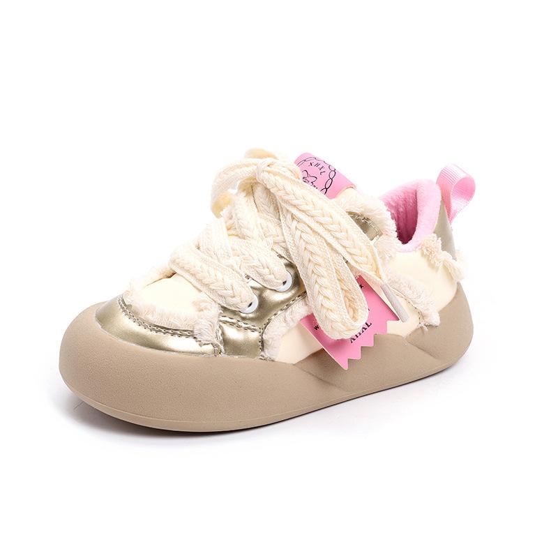 Autumn New Fashion Warm Girl's Sneakers Comfort Stylish Versatile Child Sneaker Thick Soled Child Shoes Trendy Daily Boy Shoe