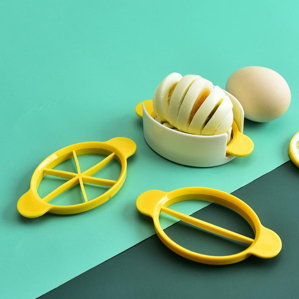1pc 3 In 1 Egg Slicer, Multi-functional Egg Cutter, Kitchen Creative Tool