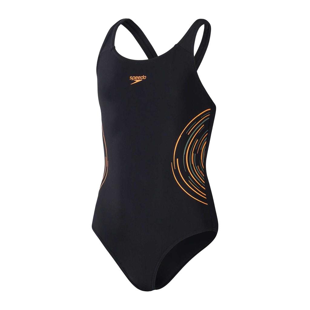 Speedo Girls Placement Muscleback One Piece Swimsuit
