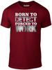 Born To Metal Detect Forced To Work Men's T-Shirt - Funny Gift Coin Metals Rare