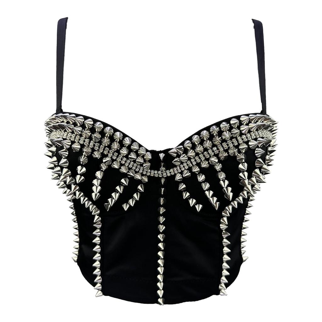 Heavy-duty Pearl Gold Zhinini Handmade Performance Wear Outerwear Design-oriented Niche Cone-shaped Small Tank Top Inner Layer Top Camis & Tank Tops