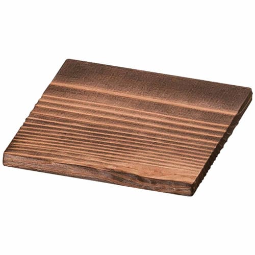 Yamashita Kogei Trivet, Color, 18x18cm, Burnt Cedar Square Board, 18cm, 15036420