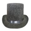 High hat retro British gentleman jazz hat magician hat show sequined hat rain high hat non-woven