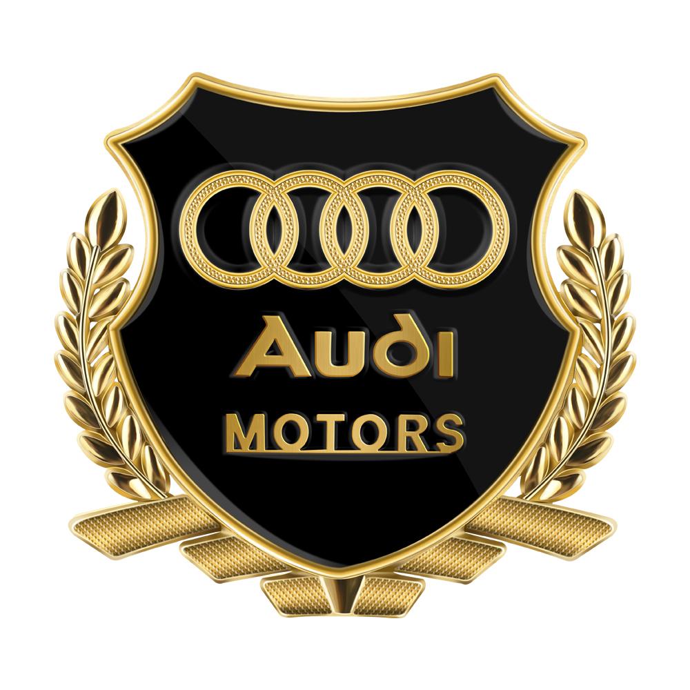 1/2PCS 3D Metal Car Body Trunk Sticker Auto Emblem Decal Accessories For Audi V6T A4 A1 Q3 A5 Q5 Q7 S5 A6 V6T S8 V8T Car Styling