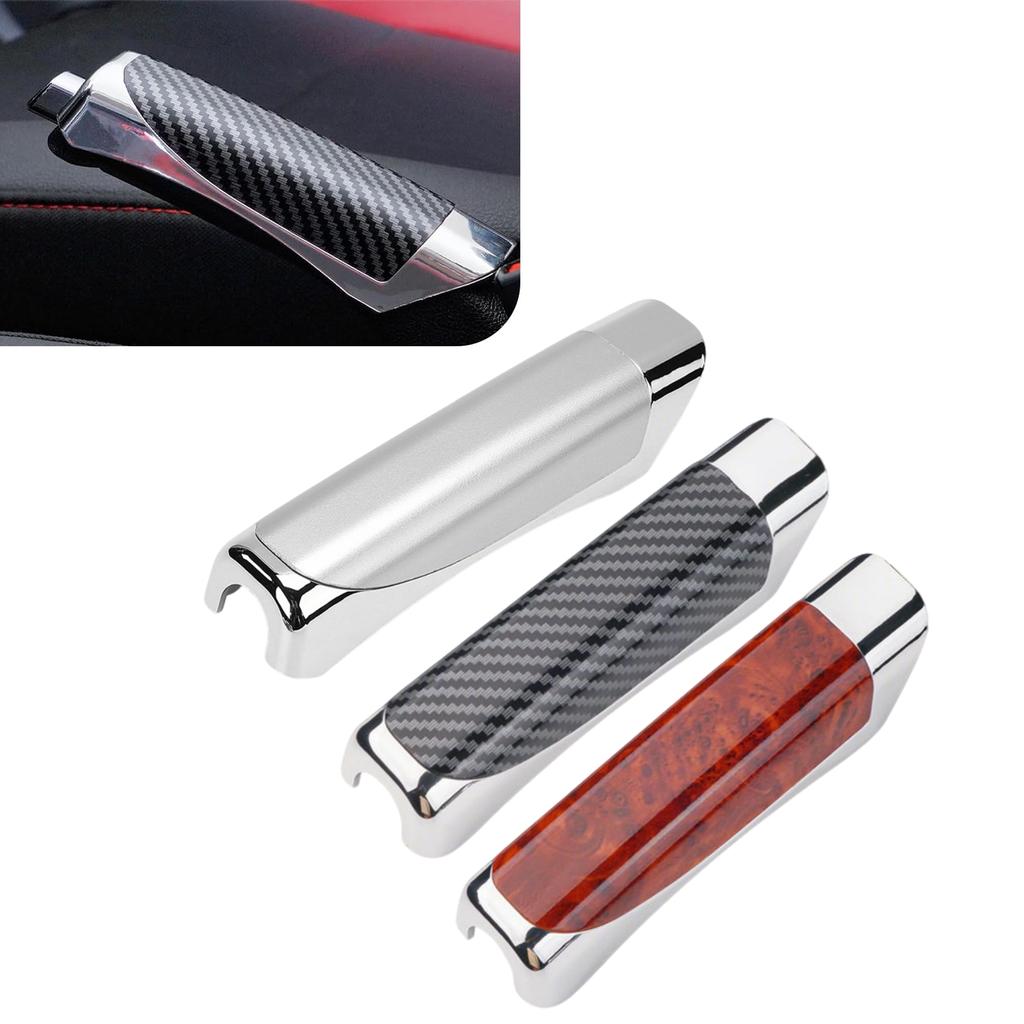 Car Hand Brake Cover Handbrake Grips Protection Cover Carbon Fiber Parking Brake ABS Decoration Shell Interior Accessories