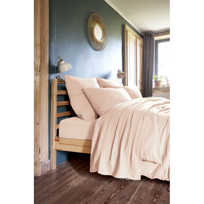 4-piece Bedding Set & 5 Pieces "Gaïa" Cotton Gauze - Gaïa Marshmallow - 5-piece Bedding Set (1 Flat Sheet 240 X 300 + 1 Sheet