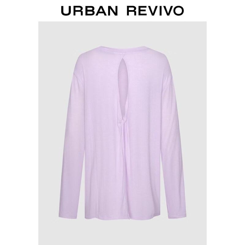 UR2026 Women s Casual Hollow Back Long Sleeve T-Shirt L