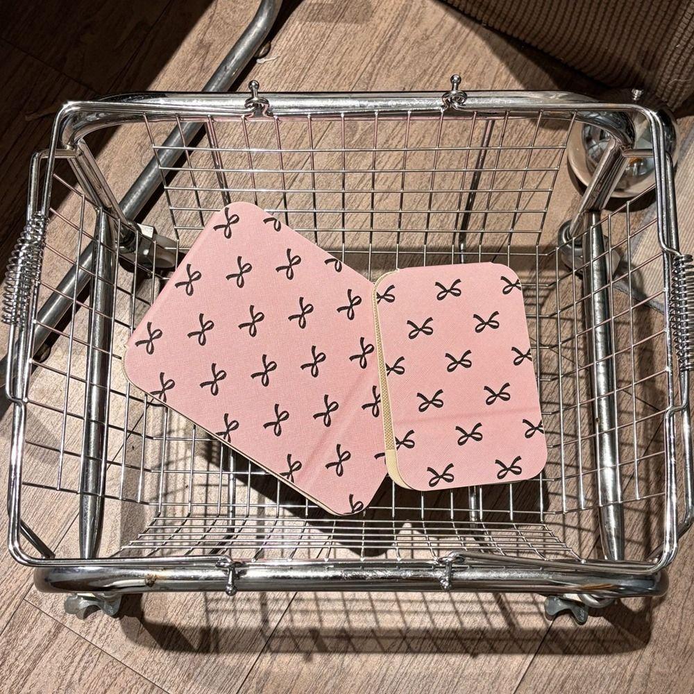 Pink Bow Fold Makeup Mirror Compact Cosmetic Mirror Vanity Mirror Pocket Make-up Mirror Bedroom