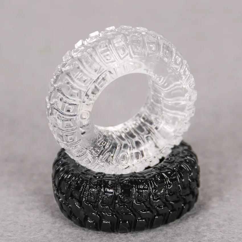Cock Ring Silicone Penis Ring Cage Male Erection Delay Ejaculation Sex Toy for Men Couple Rings Toys for Adults 18+ 2-in-1 Set