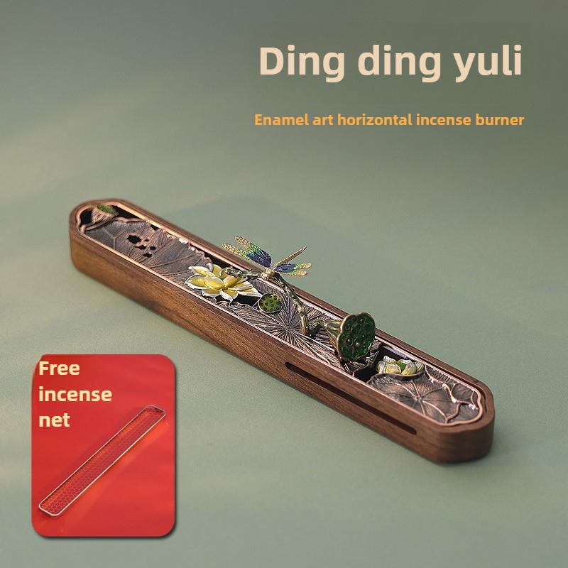 Enamel Creative Horizontal Incense Burner Home Indoor Tea Ceremony Incense Box Gift