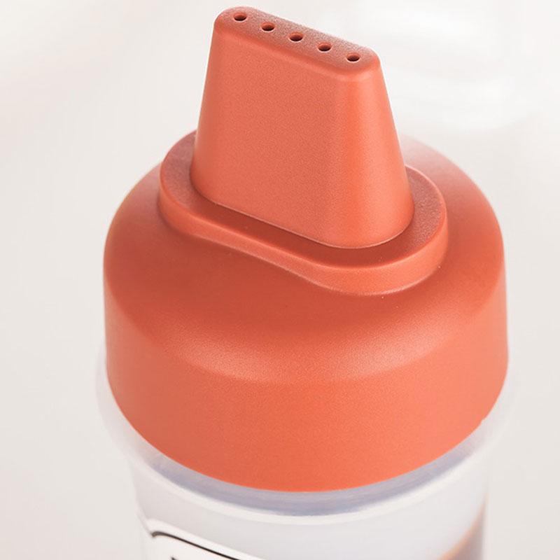 Bottiglia Spremi Salsa da 350 ml con Cinque Fori in Plastica Bottiglia Ketchup Dispenser Salsa Miele