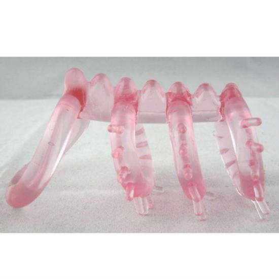 Master Triple Ticklers Cock Ring Sex Products Passion Silicone for Men Solar Erotic Extender Delay Penis Rings Sex
