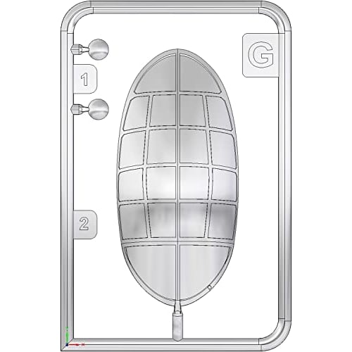 Roden 1/72 Scale US Navy North American AJ-1 Savage Carrier-Based Attack Aircraft with Nuclear Bomb, Plastic Model Kit RE72063, Molded in Color