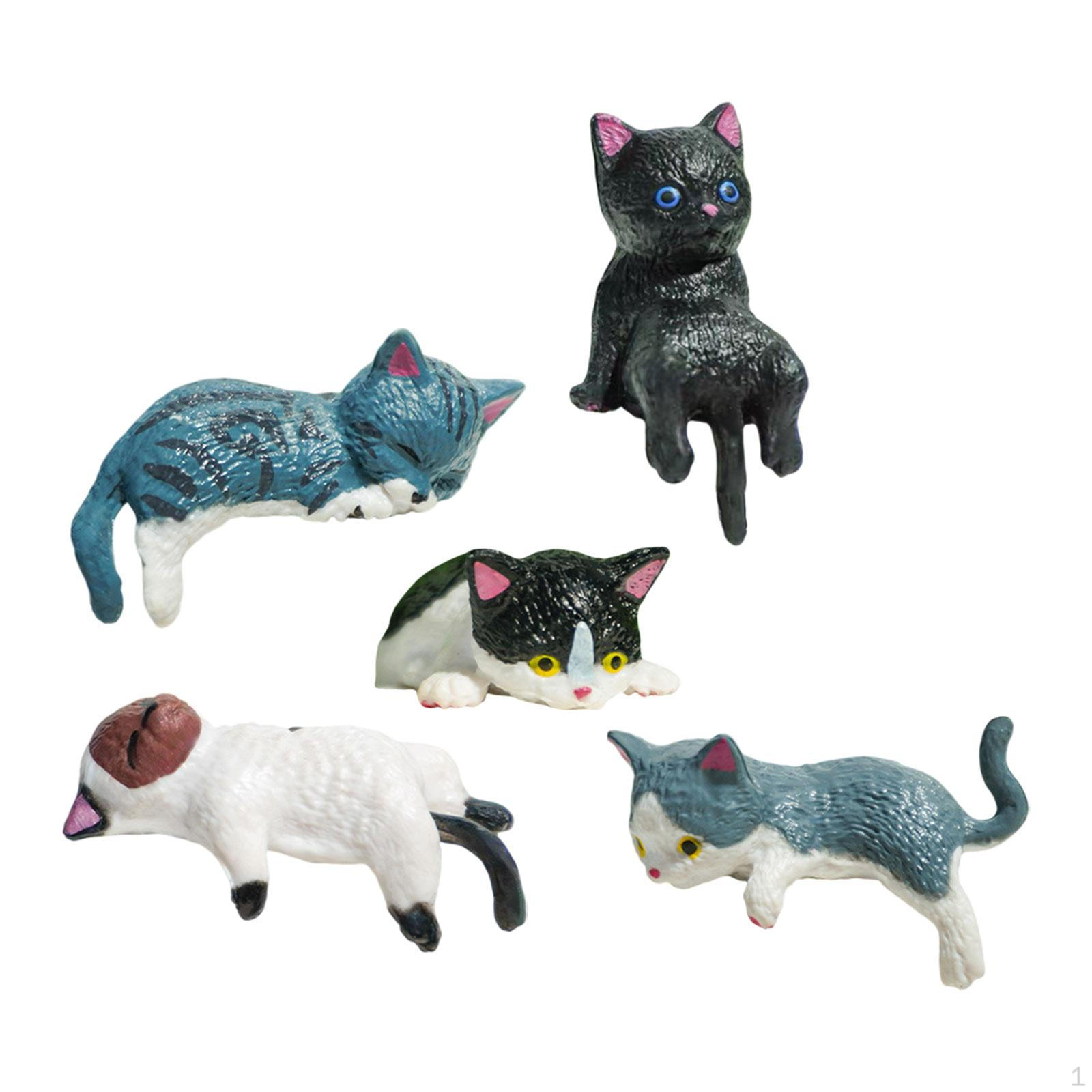 

Car Decorations Interior Dashboard Decor Cat Figurines for Computer style A