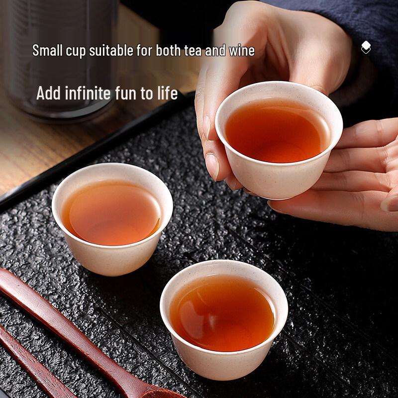 ZISIZ Disposable Eco-Friendly Rice Husk Kung Fu Tea Cup
