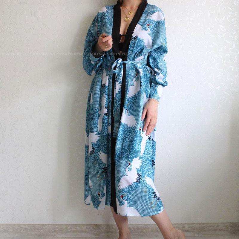 Man Gewaad Kimono Pyjama Lange Nachtjapon Een Ande... – Grandado