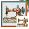 Full Embroidery Cotton Thread 14CT Printed Floral Sewing Machine Cross Stitch
