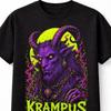 Krampus Naughty Is Tradition Gothic Demon Horror Unisex TShirt