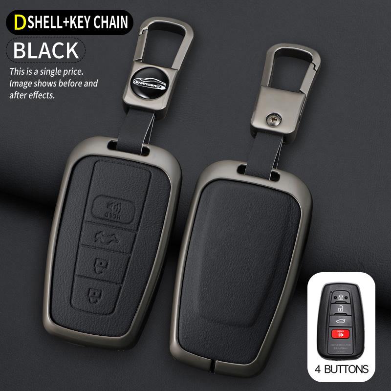 Car Key Case For Toyota Prius Camry Corolla C-Hr Chr Rav4 Prado Izoa Levin Avalon Zinc Shell Cover