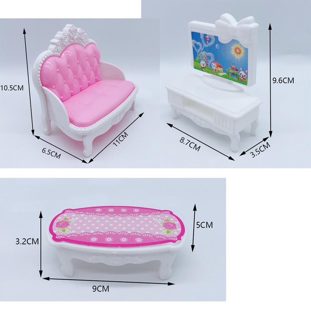 Puppenzubehör Baby-Puppen Schwangere Mutter Vater Kinder Familien-Set Weihnachts-Geburtstagsgeschenk für Puppenspiel Spielzeug,Keine Farbbox