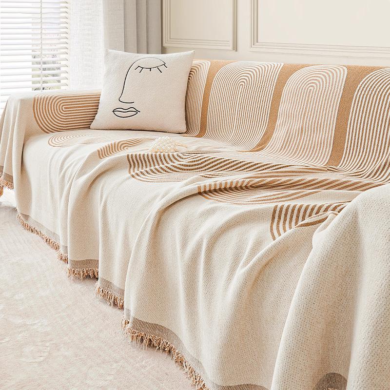 Chenille Sofa Cover Cloth Full Cover Four Seasons General Purpose Sofa Cushion Non-slip Leather Sofa Cover
